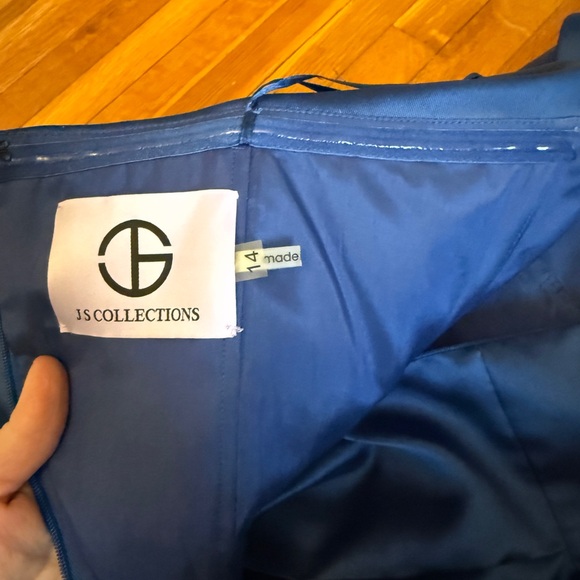 JS Collections Blue Mini Dress - Picture 8 of 11